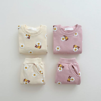 【BABY&KID】サンフラワー可愛いセットアップSK030306