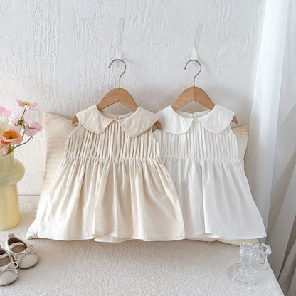 【BABY&KID】夏新作コットンノースリーブワンピースSK105020