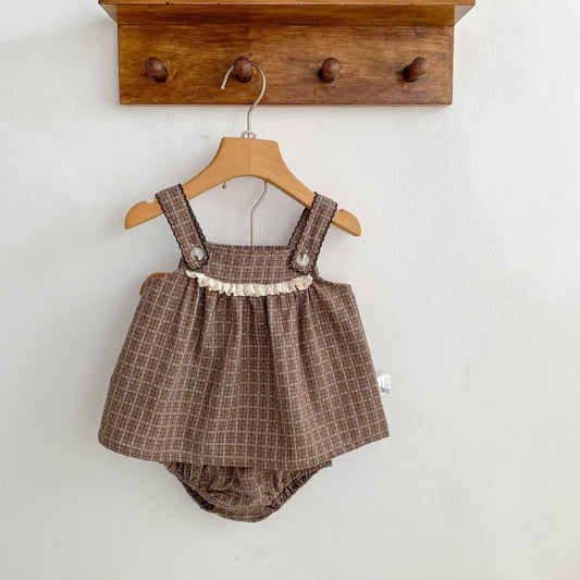【BABY&KID】夏新作レトロチェックセットアップSK105407