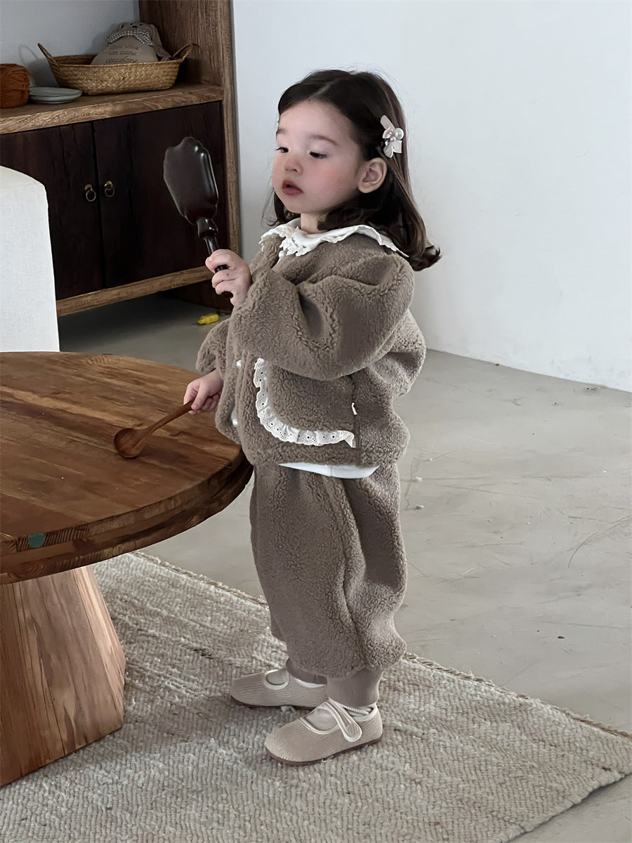 【BABY&KID】ナチュラルもこもこセットアップSK012401