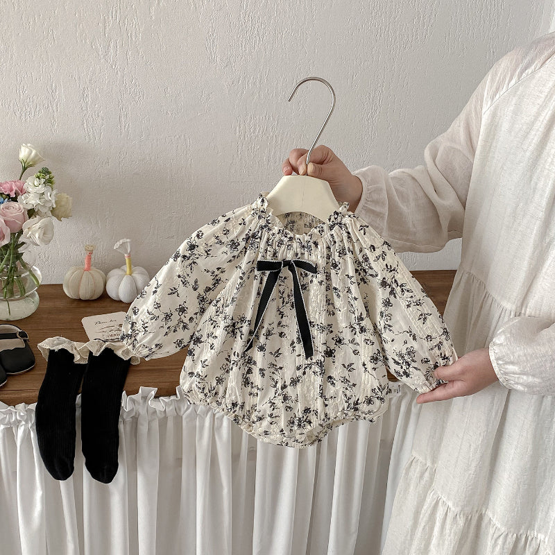 【BABY】ガーリー小花柄ロンパースSK103406