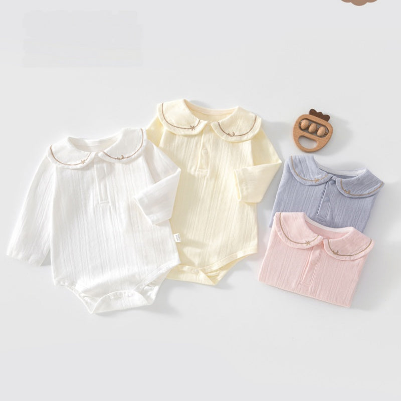 【BABY】丸襟コットンロンパースSK107511