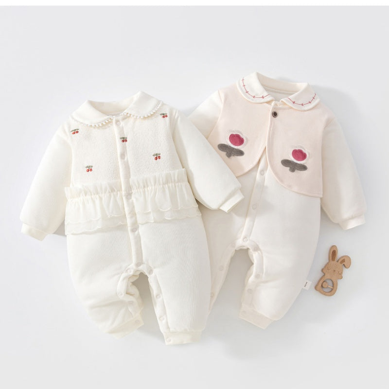 【BABY】Winter New Collection Round Collar Quilted Coverall SK108211
