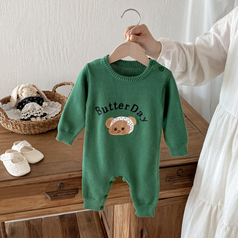 【BABY&KID】くまニットカバーオールSK092707