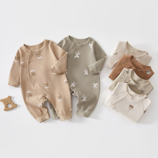 【BABY】北欧風アニマル柄綿カバーオールSK102620