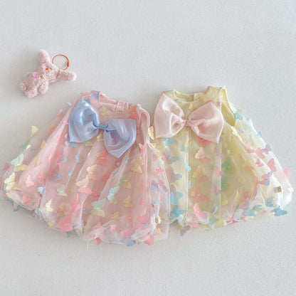 【BABY&KID】夏新作カラフルバタフライワンピースSK106116