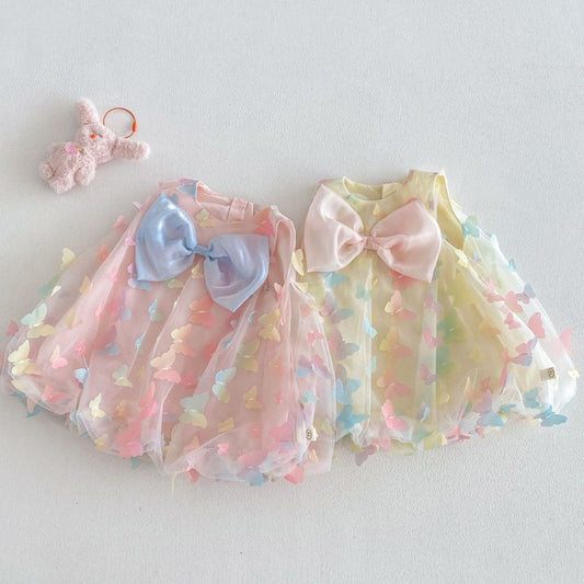 【BABY&KID】夏新作カラフルバタフライワンピースSK106116
