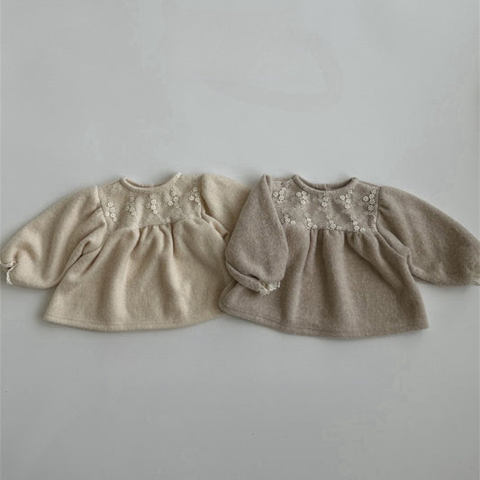 【BABY&KID】レース襟暖かいシャツSK030511