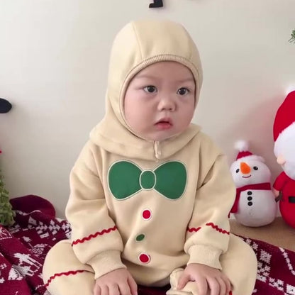 【BABY】韓国風クリスマスクッキー柄カバーオールSK102801