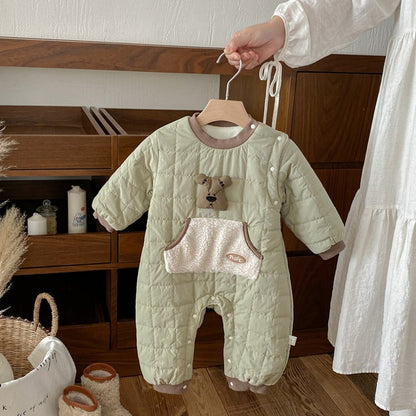 【BABY】冬新作韓国風大きめポケットカバーオールSK102720