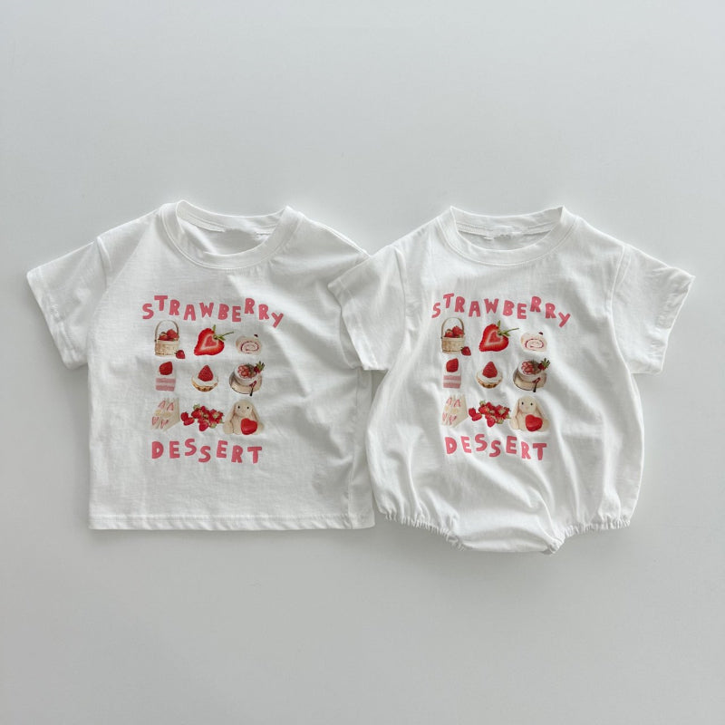 【オトク】【BABY】夏新作 プリントコットンロンパース、TシャツSK071804