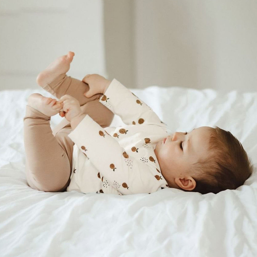 【BABY&KID】北欧風 長袖コットンロンパースSK012507