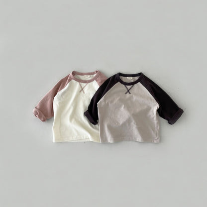 【BABY】シンプル配色TシャツSK102006