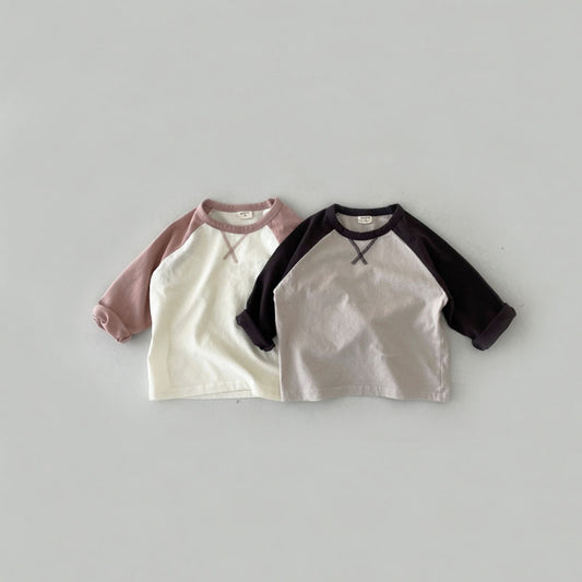 【BABY】シンプル配色TシャツSK102006