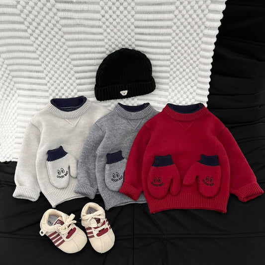 【BABY&KID】冬新作おててモチーフニットSK103017