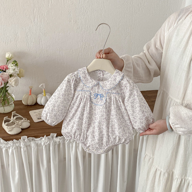 【BABY】小花柄コットンロンパースSK103409