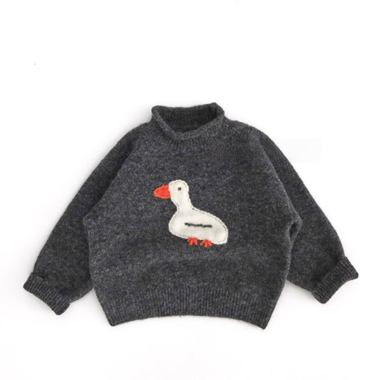 【BABY&KID】ガチョウニットタートルネックセーターSK100538
