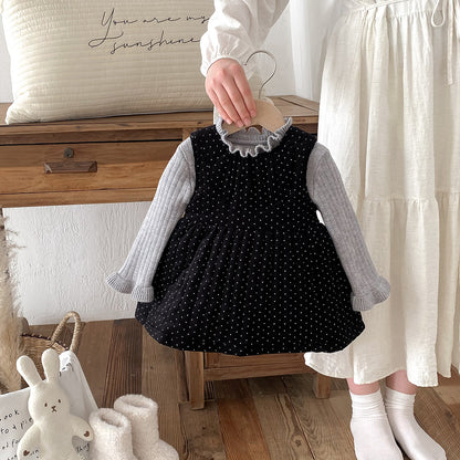 【BABY】冬新作厚手タンクトップスカートスーツSK11304