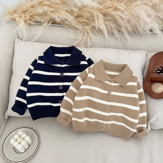 【BABY&KID】ニットボーダー柄カーディガンSK032106