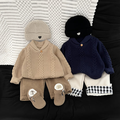 【BABY&KID】冬新作厚手ニットセーターSK103013