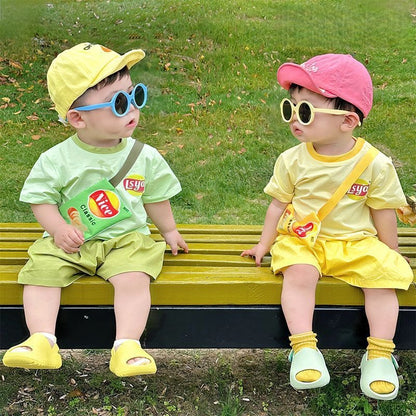 【BABY&KID】夏新作 ドーパミンセットアップ＆バッグSK092116
