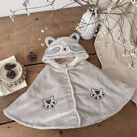 【BABY&KID】キャラクター刺繍フードポンチョSK101555
