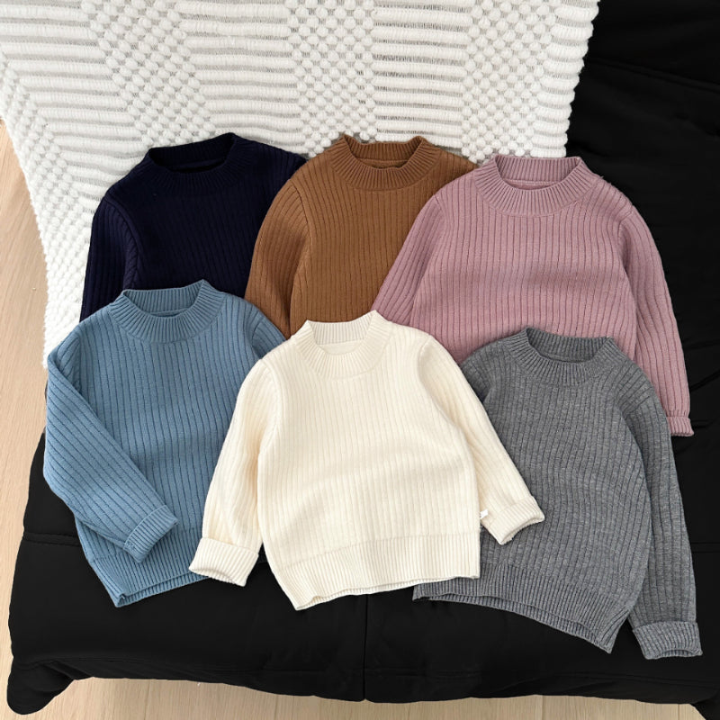 【BABY&KID】冬新作あったか無地ニットセーターSK103014