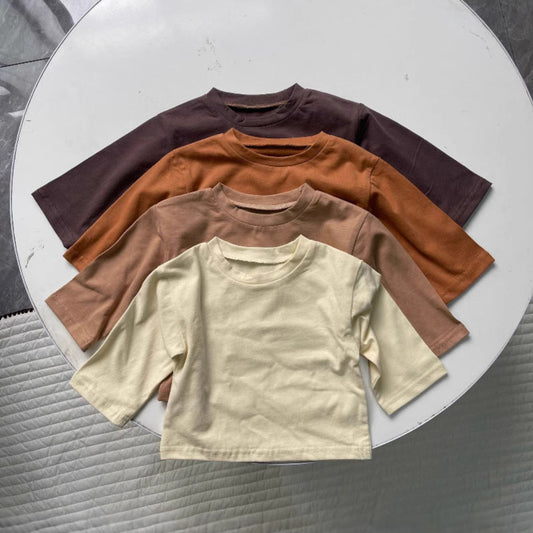 【BABY&KID】無地シンプルトップスAK012823