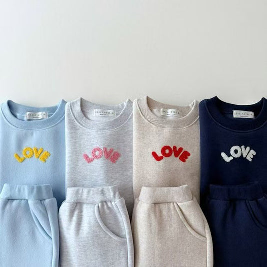 【BABY&KID】LOVE オシャレセットアップSK030303