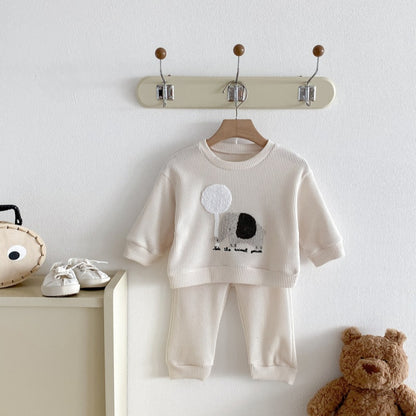 【BABY&KID】ぞうワッフルセットアップSK092717