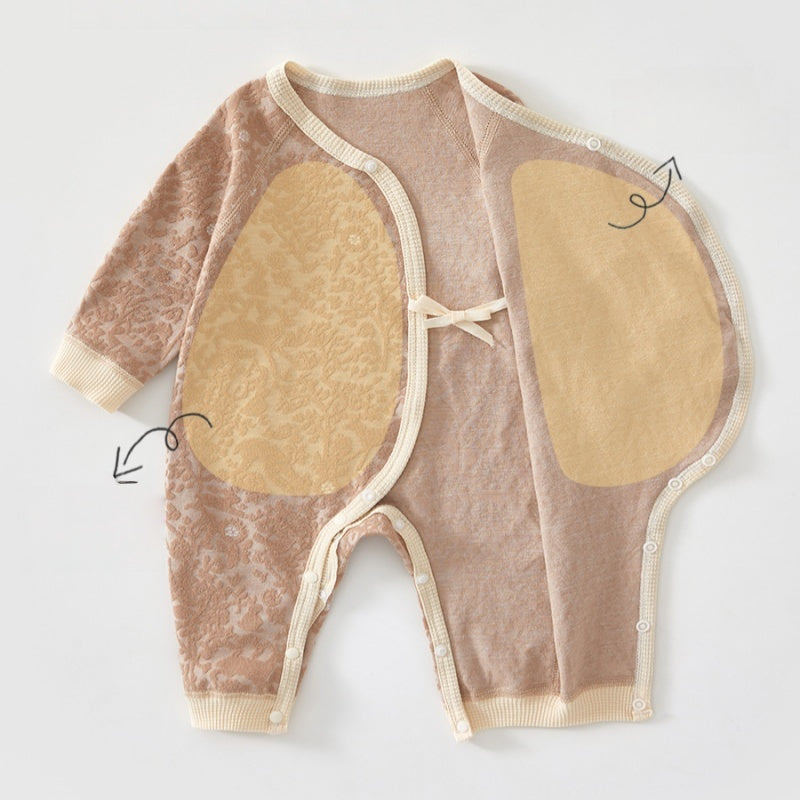 【BABY】北欧風ジャカードやわらかカバーオールSK102604