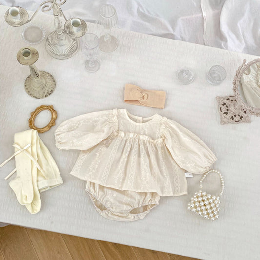 【BABY】花柄刺繍セットアップSK010205