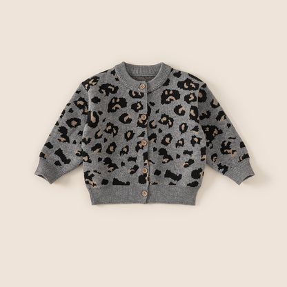 【BABY&KID】レオパードニットカーディガンSK101839