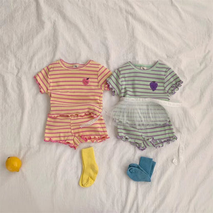 【BABY】夏新作 ボーダーセットアップSK082712