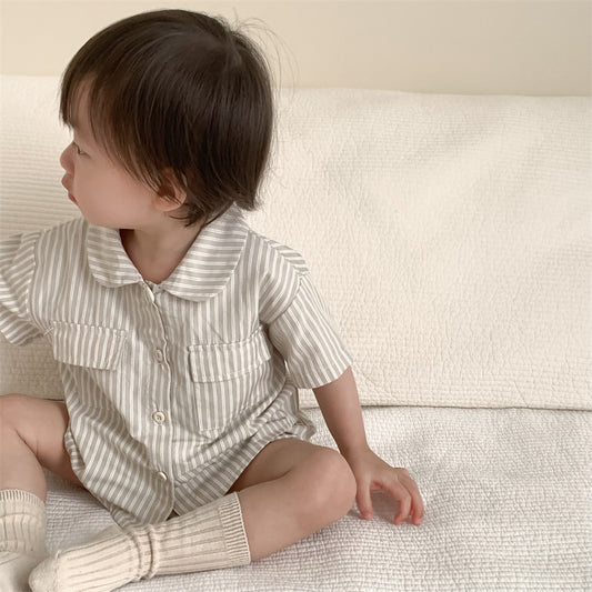 【BABY&KID】夏新作 韓国風ストライプ、チェックセットアップSK092222