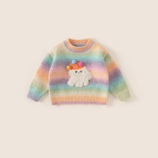 【BABY&KID】カラーポンポンニットセーターSK101837