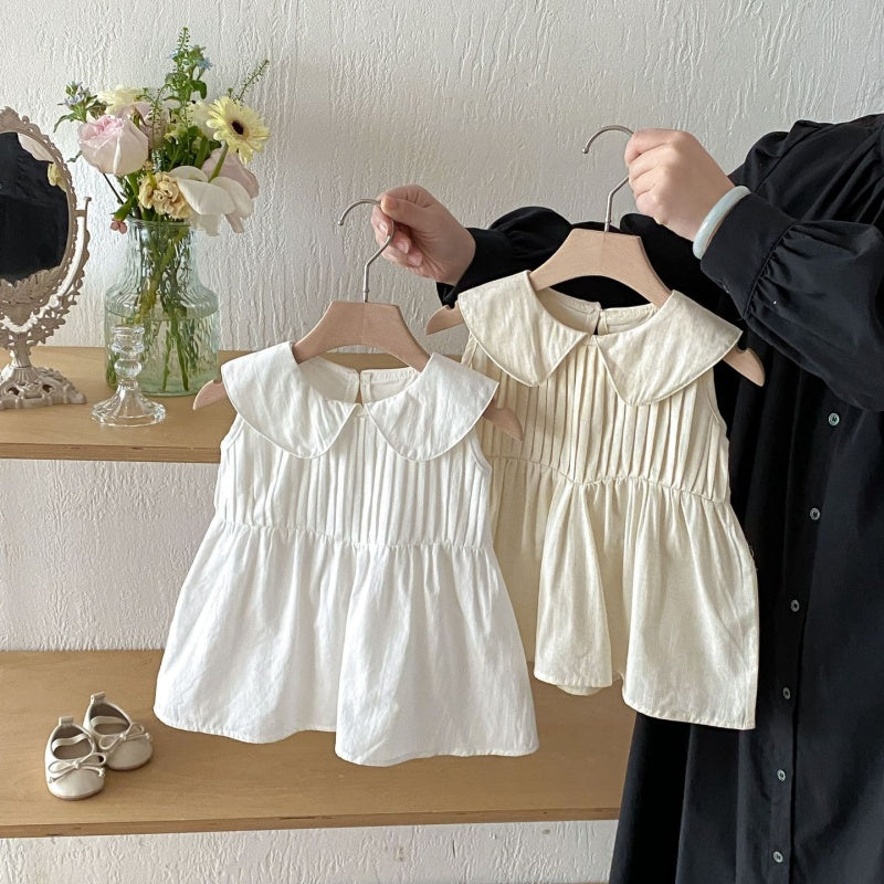 【BABY&KID】夏新作コットンノースリーブワンピースSK105020