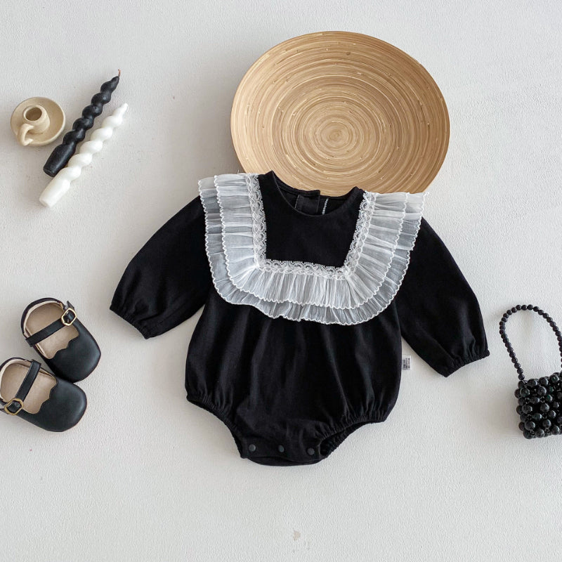 【BABY】レースフリルロンパースSK103616