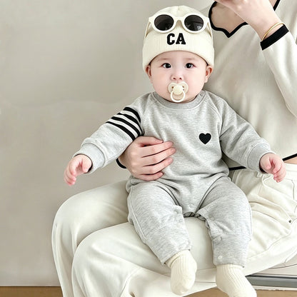 【BABY】ハートプリントカバーオールSK106714