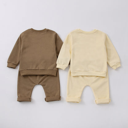 【BABY&KID】英字カジュアルセットアップSK030312