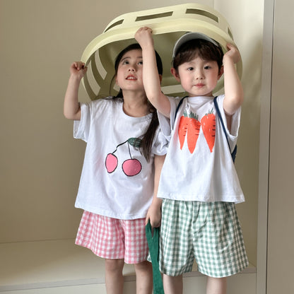 【BABY＆KID】夏新作 フルーツプリントセットアップSK063006