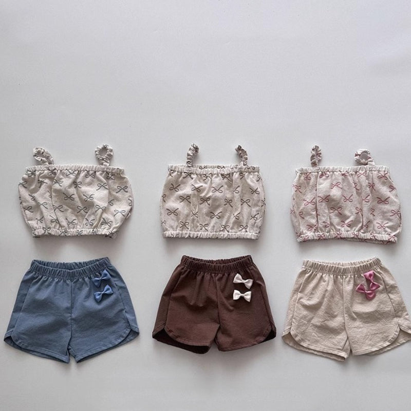 【BABY&KID】夏新作 カジュアルコットンリネンショートパンツSK082217