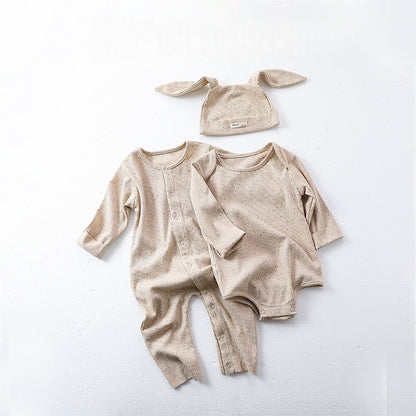 【BABY】無地ロンパース、カバーオール、帽子SK101327