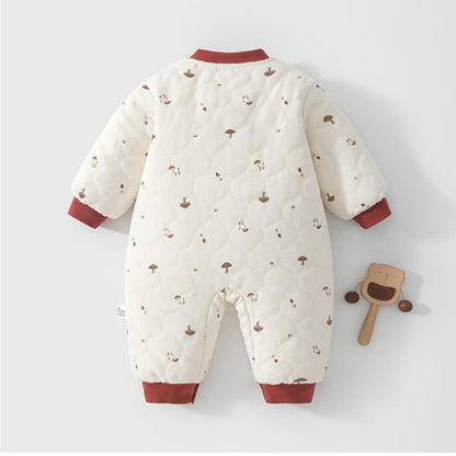 [BABY] New Winter Collection Cartoon All-Over Print Quilted Coverall SK108214