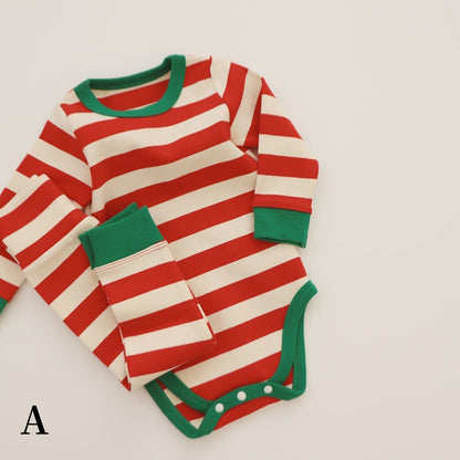 【BABY】ボーダーロンパースorTシャツ&レギンスSK101542
