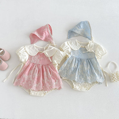 【BABY】夏新作刺繍ロンパースSK105816