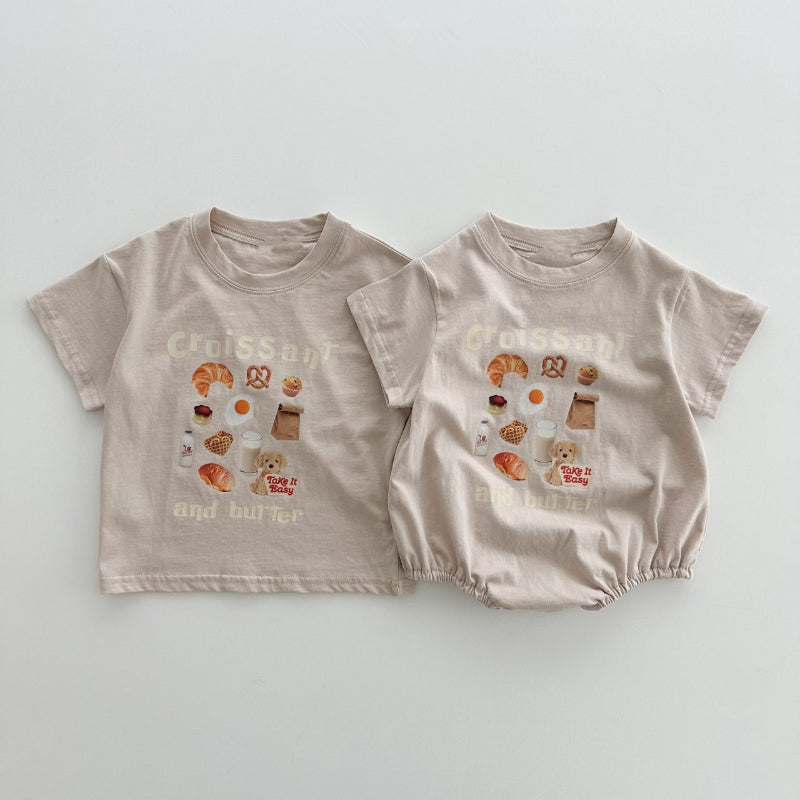 【オトク】【BABY】夏新作 プリントコットンロンパース、TシャツSK071804