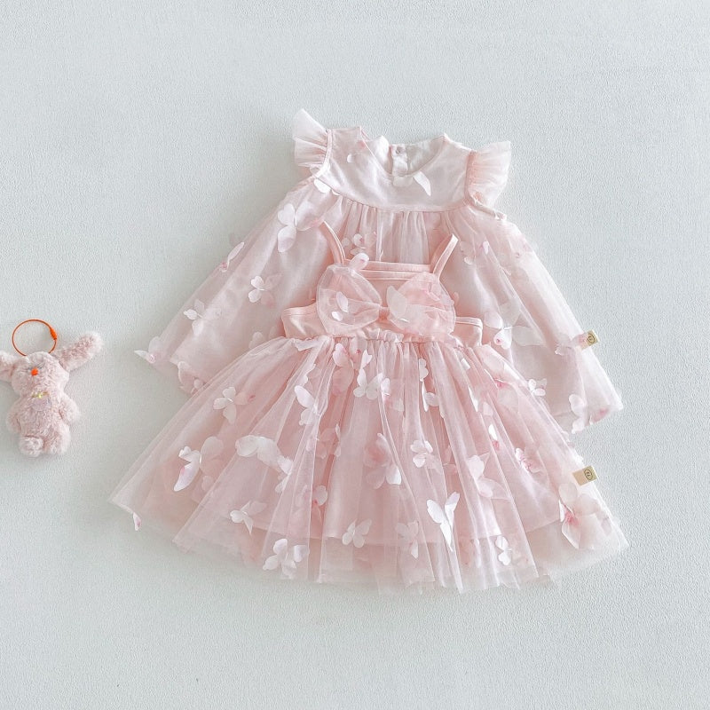 【BABY&KID】夏新作立体バタフライワンピースSK106112