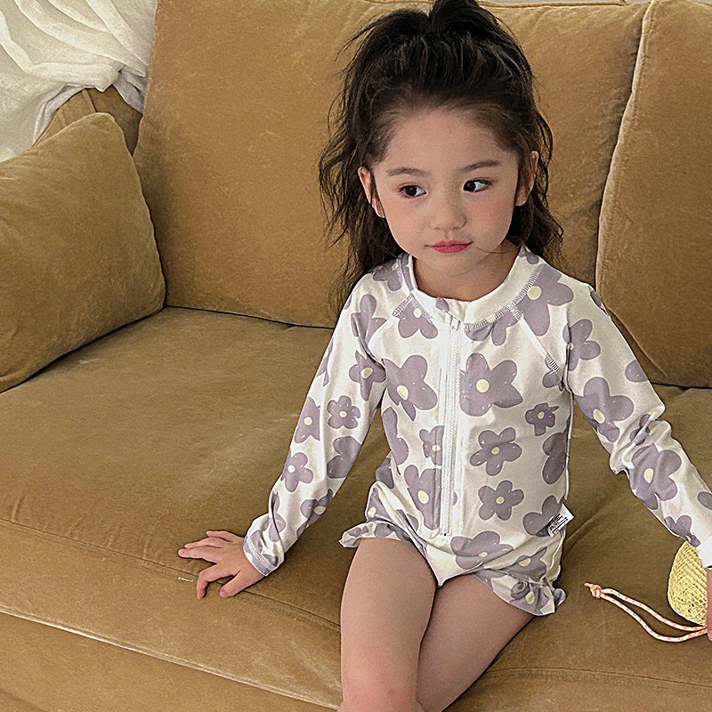 【BABY&KID】夏新作 小花柄水着SK090906