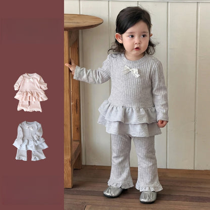 【BABY】スウィートリボンニットセットアップSK103708